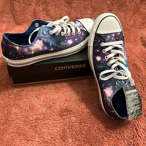 NIB CONVERSE ALL STAR LOW TOP SATIN GALAXY